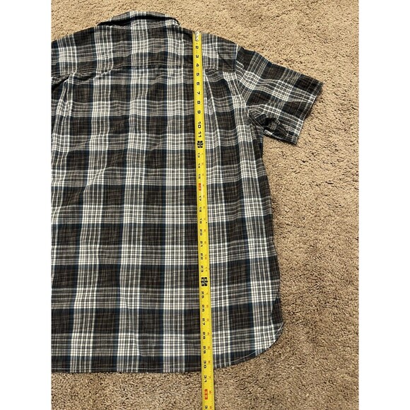 THE NORTH FACE Plaid Striped Nylon Short Sleeve Button Shirt Men’s Size XL - Picture 12 of 12